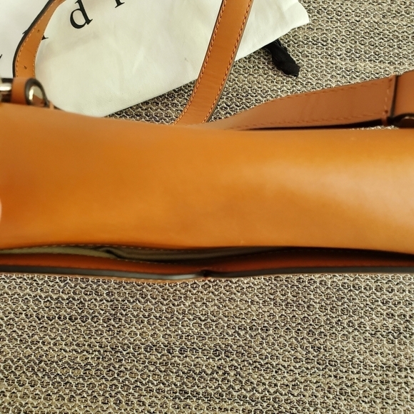 Sandro "Lou MM Curcuma" Cognac Braided Shoulder Bag - Picture 9 of 15